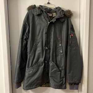 Quicksilver ski or snowboard jacket.